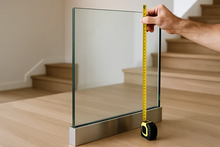 Gewicht en afmetingen van glazen panelen