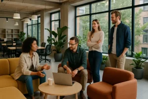 Verhoogde samenwerking door strategisch ingerichte sociale ruimtes